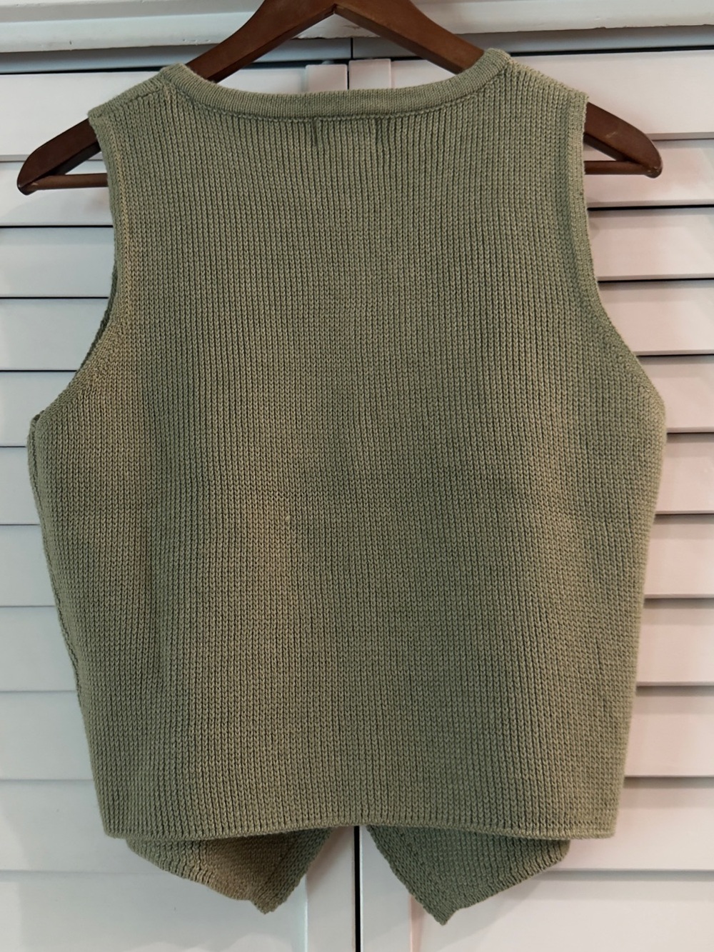 Song of Style Green Knit Button Front Sleeveless Top - Size M - Picture 4 of 5